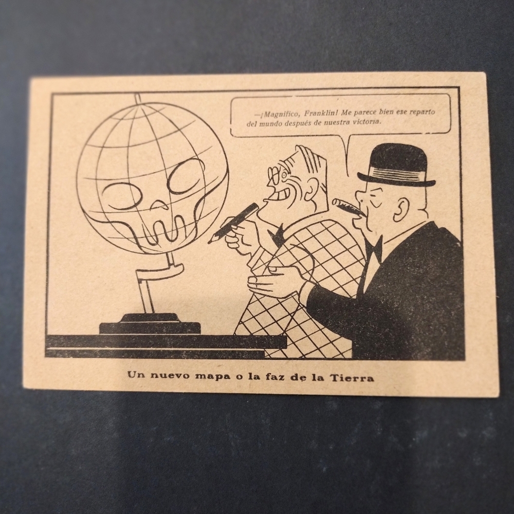 Postcard Satirical Political Military Postcard